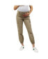 ფოტო #1 პროდუქტის Khaki Maternity Cargo Pants With Underbelly