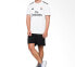 adidas 皇家马德里18-19赛季 球迷版 主场 字母Logo条纹运动足球短袖球衣 男款 白色 送礼推荐 / Кроссовки Adidas DH3372 18-19 Logo