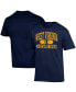 Фото #1 товара Men's Navy West Virginia Mountaineers Arch Pill T-shirt