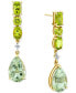 ფოტო #1 პროდუქტის Multi-Gemstone (8-7/8 ct. t.w.) & Diamond Accent Drop Earrings in 10k Gold