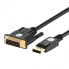 Фото #1 товара Разъем Techly DSP-C12-030P - 3 м - DisplayPort - DVI-D - Male - Male - Straight