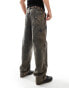 Dickies madison baggy fit denim jeans in overdye washed brown