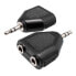 EUROCONNEX 1102 Estereo /F Jack splitter 1x2 M 3.5 mm