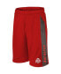 Фото #1 товара Men's Scarlet Ohio State Buckeyes Big and Tall Textured Inserts Mesh Shorts