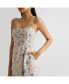 ფოტო #2 პროდუქტის Women's Ruched Floral Strappy Maxi Dress