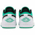Кроссовки Nike Air Jordan 1 Low White Lucky Green Black (Белый)