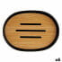 Фото #1 товара Мыльница из бамбука Berilo черно-коричневая 9,5 x 2,5 x 13 см (6 штук)