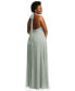 Фото #2 товара Платье макси с высоким воротом и открытой спиной After Six для женщин