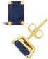 ფოტო #1 პროდუქტის Sapphire (1-3/8 ct. t.w.) Stud Earrings in 14k Yellow Gold