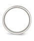 ფოტო #3 პროდუქტის Stainless Steel Double Row Black Fiber Inlay 6mm Band Ring