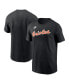 ფოტო #1 პროდუქტის Men's Baltimore Orioles Cooperstown Wordmark T-Shirt