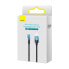 Фото #5 товара Kątowy kabel przewód Power Delivery z bocznym wtykiem USB-C Iphone Lightning 1m 20W niebieski