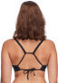 Body Glove Women's 236853 Drew Solid Black Bikini Top Swimwear Size D Cup