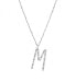 Silver necklace with pendant M Cubica RZCU13 (chain, pendant)
