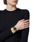 ფოტო #5 პროდუქტის Women's Swiss Black Leather Strap Watch 35mm