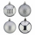 Set of Christmas balls Silver Plastic 6 x 7 x 6 cm (6 Units)