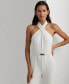 Фото #3 товара Women's Wide-Leg Halter Jumpsuit