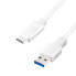 LogiLink CU0174 - 1 m - USB A - USB C - USB 3.2 Gen 1 (3.1 Gen 1) - 5000 Mbit/s - White
