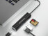 Фото #7 товара Conceptronic DONN 3-Port USB Hub with Card Readers - USB 3.2 Gen 1 (3.1 Gen 1) Type-C - Black - MicroSD (TransFlash) - SD - SDHC - SDXC - USB 3.2 Gen 1 (3.1 Gen 1) Type-A - Aluminium - China