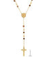 ფოტო #2 პროდუქტის Men's Gold-Tone Lords Tiger's Eye Prayer Rosary Lariat 30" Necklace