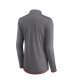 ფოტო #3 პროდუქტის Women's Gray New York Giants Corner Long Sleeve 1/4 Zip Top