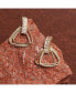 ფოტო #2 პროდუქტის Women's Gold Triangle Drop Earrings