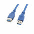 Фото #1 товара удлинительный USB-кабель Lanberg CA-US3E-10CC-0018-B Синий 1,8 m