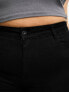 Only Curve Augusta high waisted skinny jeans in black