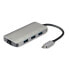 ROLINE 12.02.1108 - USB 3.2 Gen 1 (3.1 Gen 1) Type-C - RJ-45,USB 3.2 Gen 1 (3.1 Gen 1) Type-A - Grey - Link - Gigabit Ethernet - Windows 7,Windows 8,Windows XP