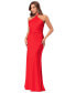 Фото #3 товара Women's Halterneck Tie-Back Sleeveless Gown