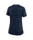 ფოტო #3 პროდუქტის Women's Navy Atlanta Braves Authentic Collection Velocity Practice Performance V-Neck T-shirt