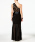 Фото #2 товара Petite Lace One-Shoulder Mermaid Gown