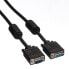 Фото #5 товара ROLINE HQ VGA Cable with Ferrite - HD15 M - HD15 F 3 m - 3 m - VGA (D-Sub) - VGA (D-Sub) - Male - Female - Black