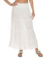 Фото #1 товара Women's Smocked-Waist Tiered Skirt Cover-Up