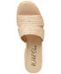 Фото #4 товара Niftyy Woven Espadrille Platform Wedge Slide Sandals, Created for Macy's