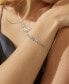 ფოტო #4 პროდუქტის Silver-Tone Mixed Cubic Zirconia Cluster Slider Bracelet, Created for Macy's