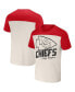 ფოტო #1 პროდუქტის Men's Nfl X Darius Rucker Collection by Cream Kansas City Chiefs Colorblocked T-shirt