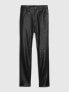 Фото #6 товара Sky High Rise Vegan Leather Cheeky Straight Pants