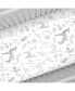 Floral Deer Fitted Crib Sheet