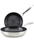 SteelShield S-Series Stainless Steel Nonstick Frying Pan Set, 2-Piece, Silver