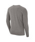 ფოტო #3 პროდუქტის Men's Heather Gray Duke Blue Devils Arch 2-Hit Long Sleeve T-Shirt