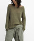 Фото #1 товара Women's Boat-Neck Knitted Sweater