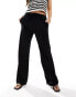 Mango lightweight slouchy trouser in black