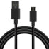 Фото #2 товара Универсальный кабель USB-C-USB KSIX 1 m Чёрный