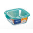 Square Lunch Box with Lid Luminarc Keep'n Lagon 15,6 x 6,6 cm Turquoise 1,22 L Glass (6 Units)