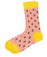 ფოტო #2 პროდუქტის Women's Bee W-Cotton Novelty Crew Socks with Seamless Toe Design, Pack of 1