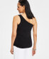 Фото #2 товара Petite Rosette One-Shoulder Top, Created for Macy's