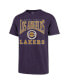 ფოტო #2 პროდუქტის Men's Purple Distressed Los Angeles Lakers All Out Scrum T-shirt