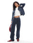 Фото #1 товара Levi's baggy pinstripe dad jeans co-ord in partly masked mid blue