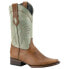 Фото #3 товара Ferrini Santa Fe Square Toe Cowboy Mens Brown, Green Casual Boots 12871-55